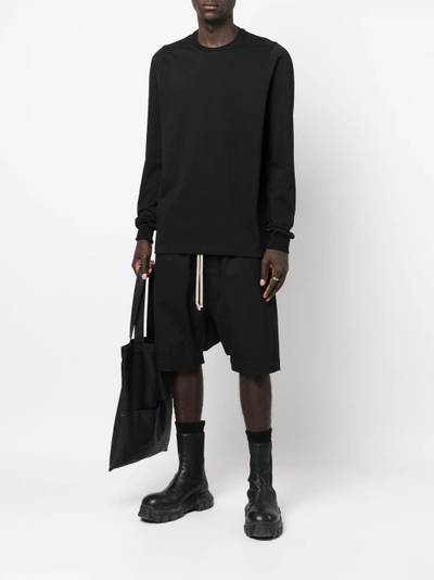 Rick Owens drop-crotch knee-length shorts outlook