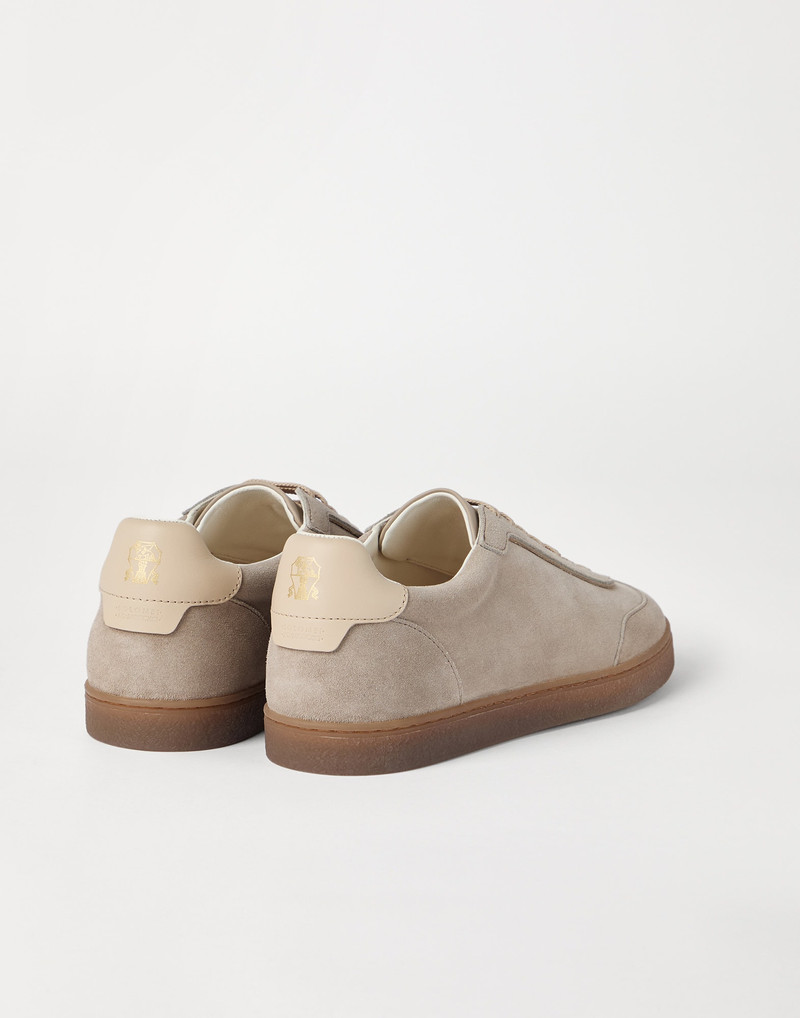 Brunello Cucinelli Washed suede sneakers outlook
