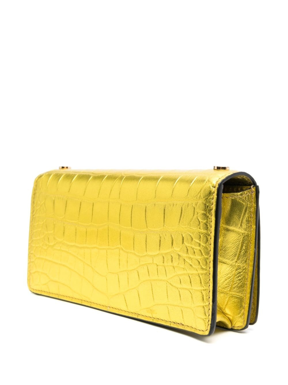 TF croc-embossed shoulder bag - 4