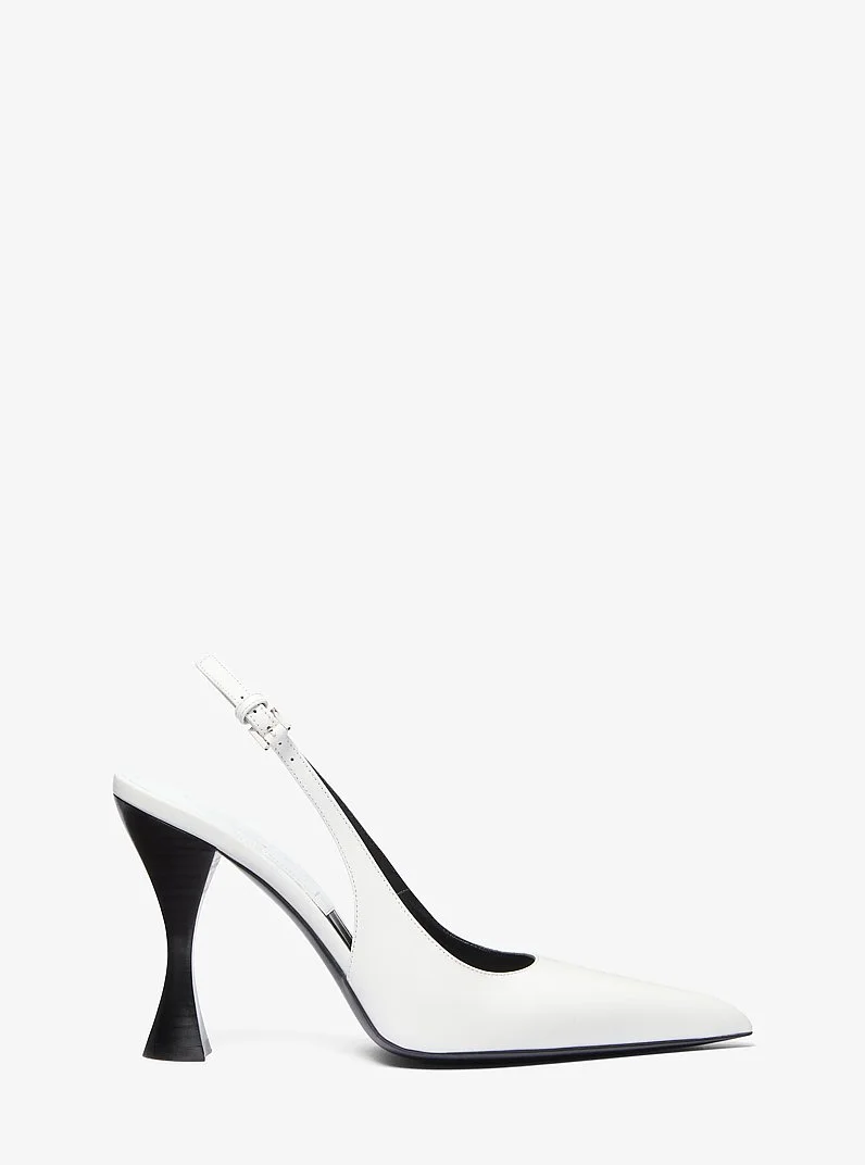 Isabella Leather Slingback Pump - 1