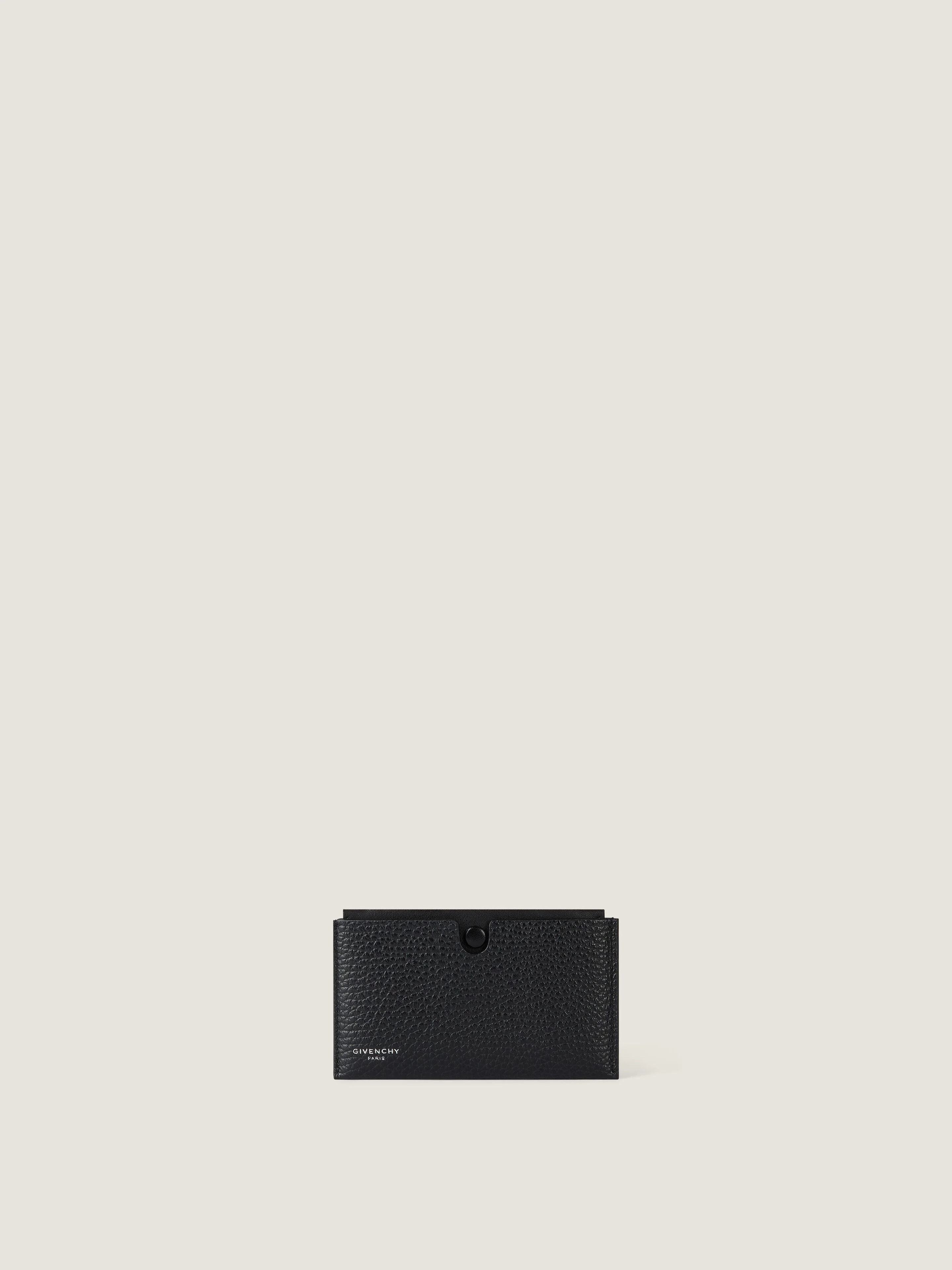 FOLD CARD HOLDER WITH CASE IN GRAINED LEATHER - 1