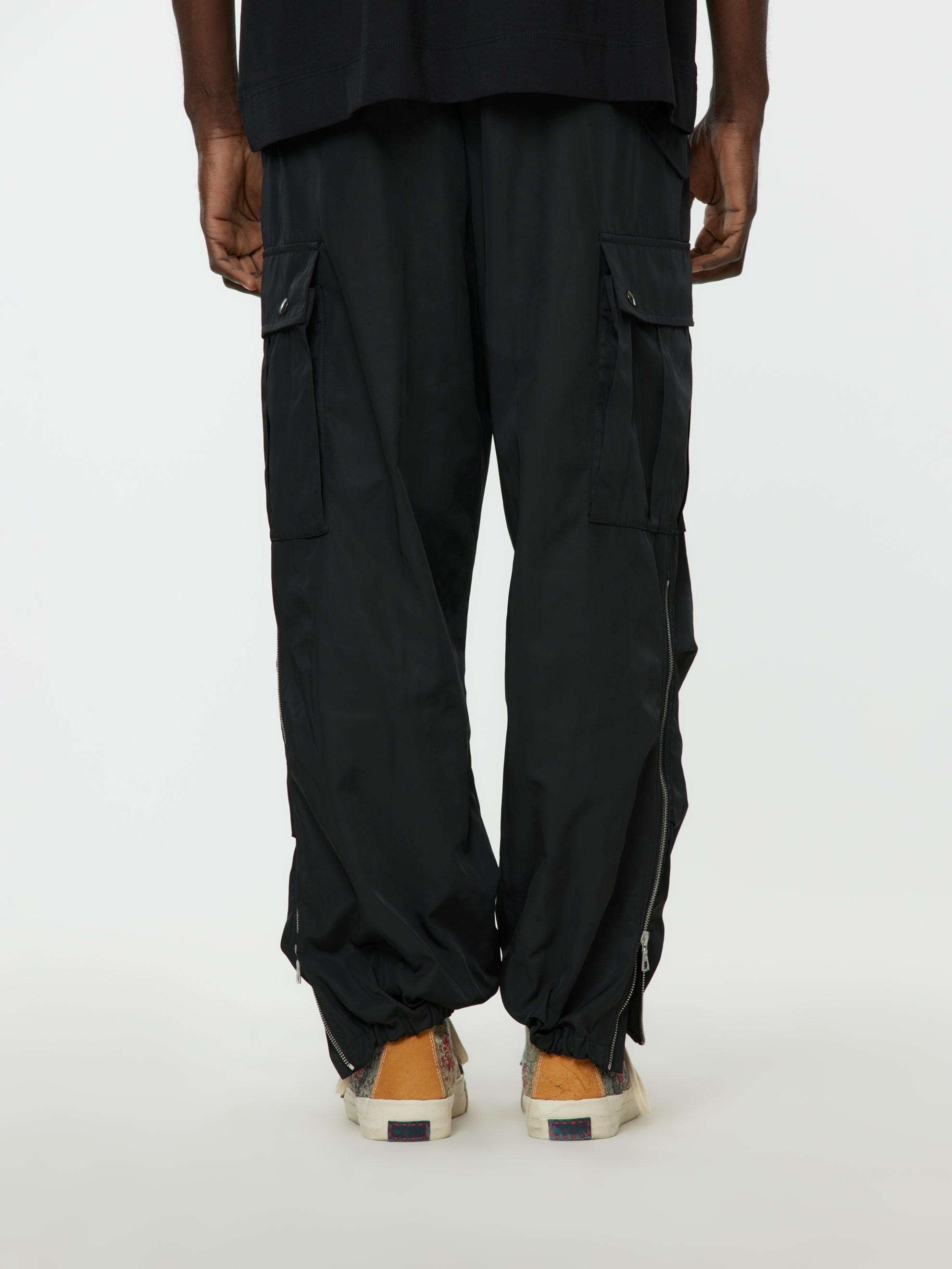 PENTIN DRAPED CARGOS (BLACK) - 4