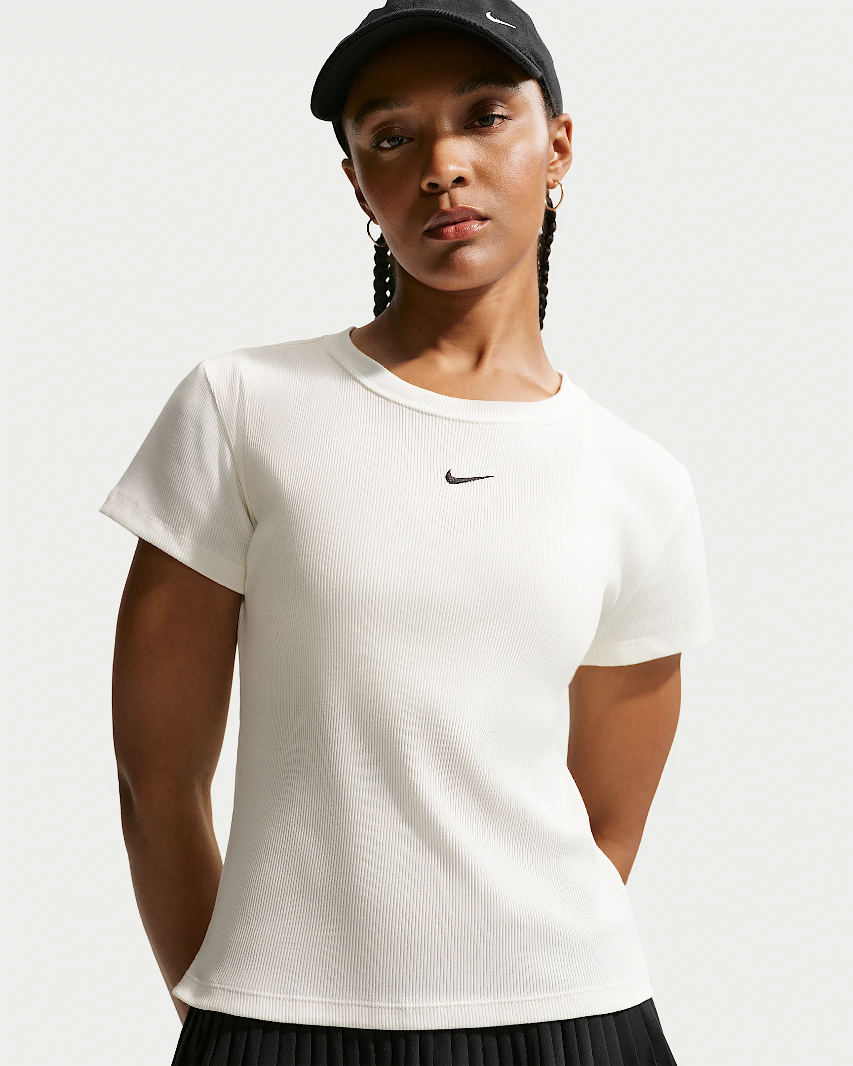 Nike Sportswear Women's Tight Ribbed Short-Sleeve T-Shirt - 1