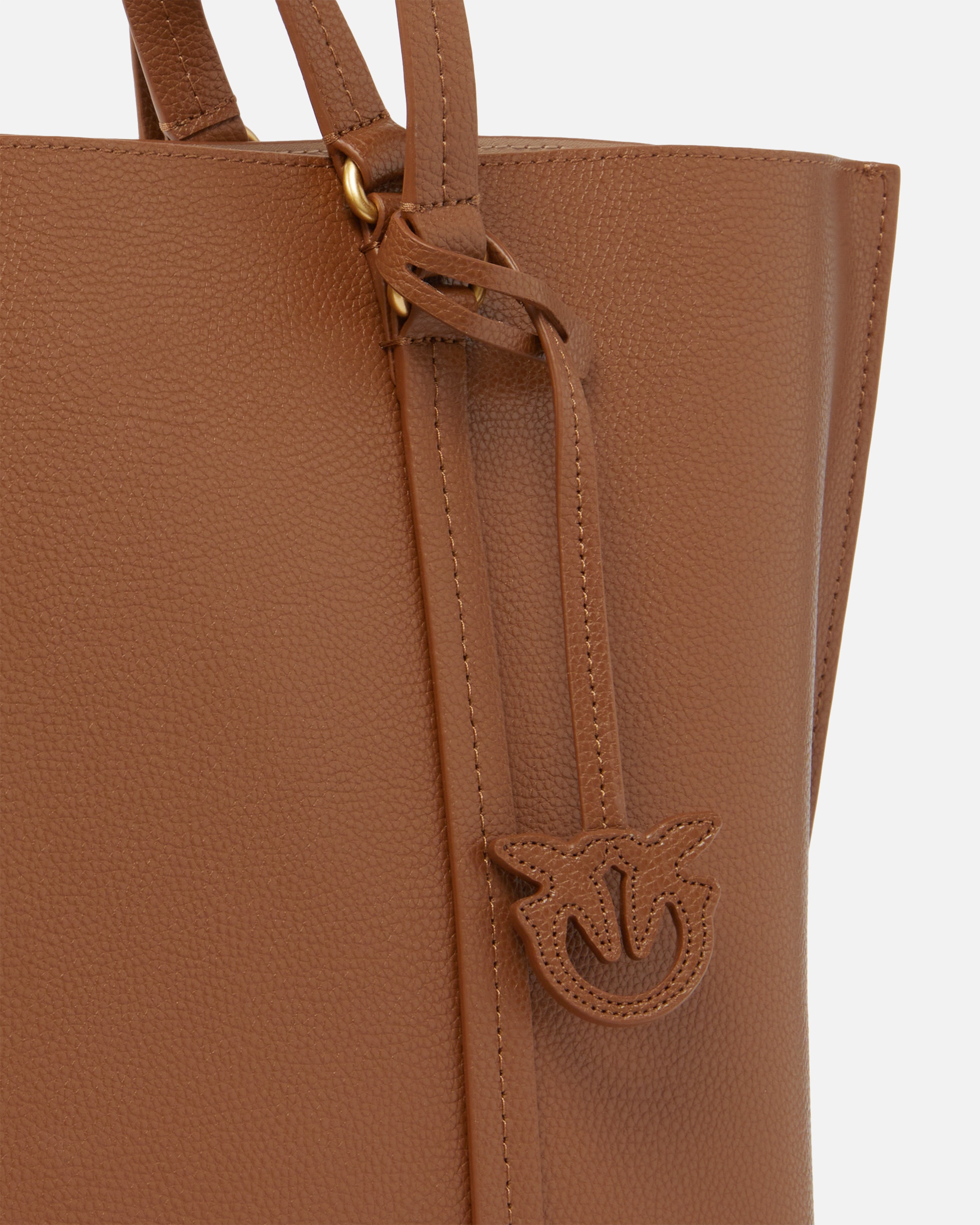 LARGE TUMBLED LEATHER SHOPPER BAG - 3