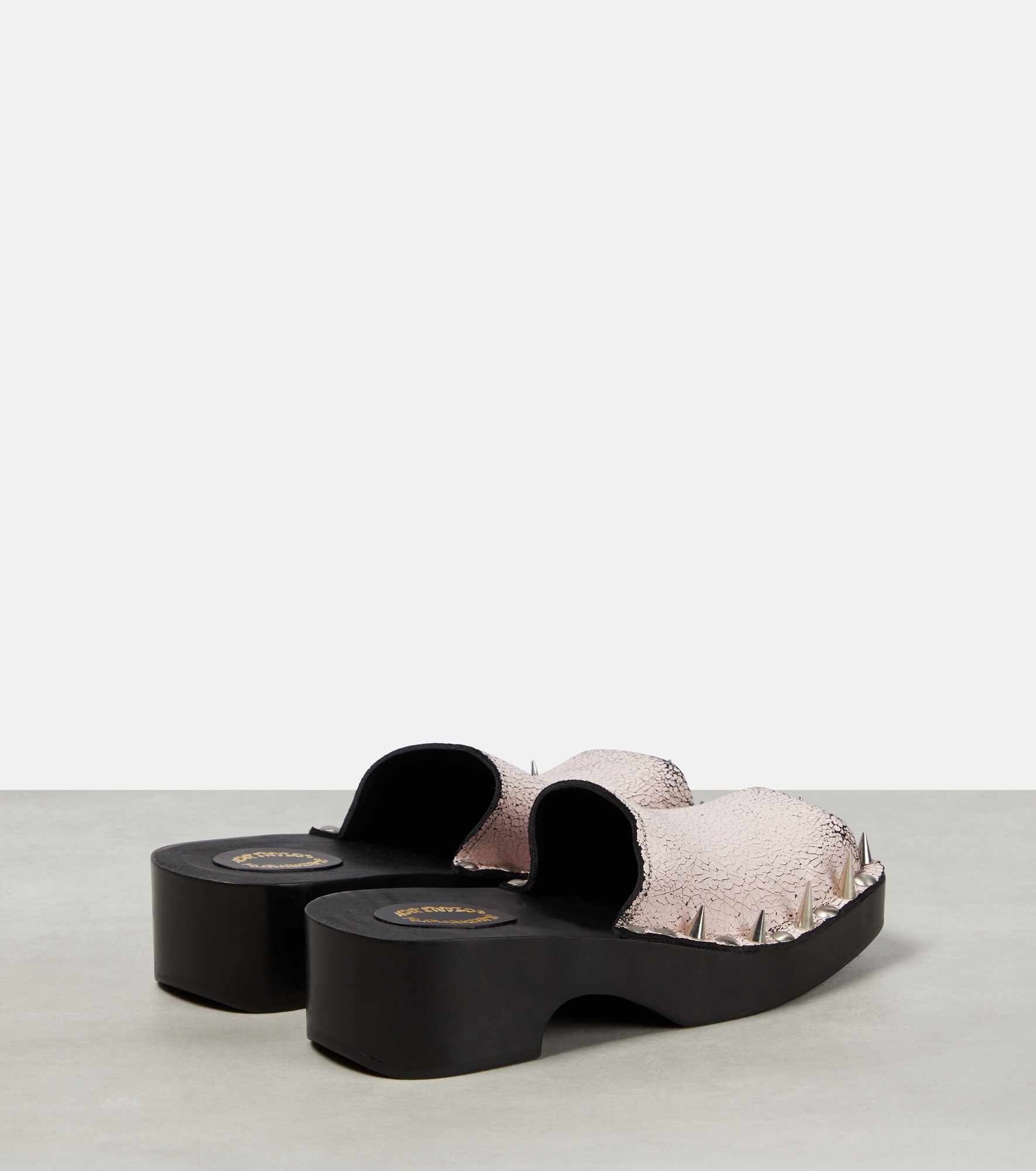 Embellished suede clogs - 3