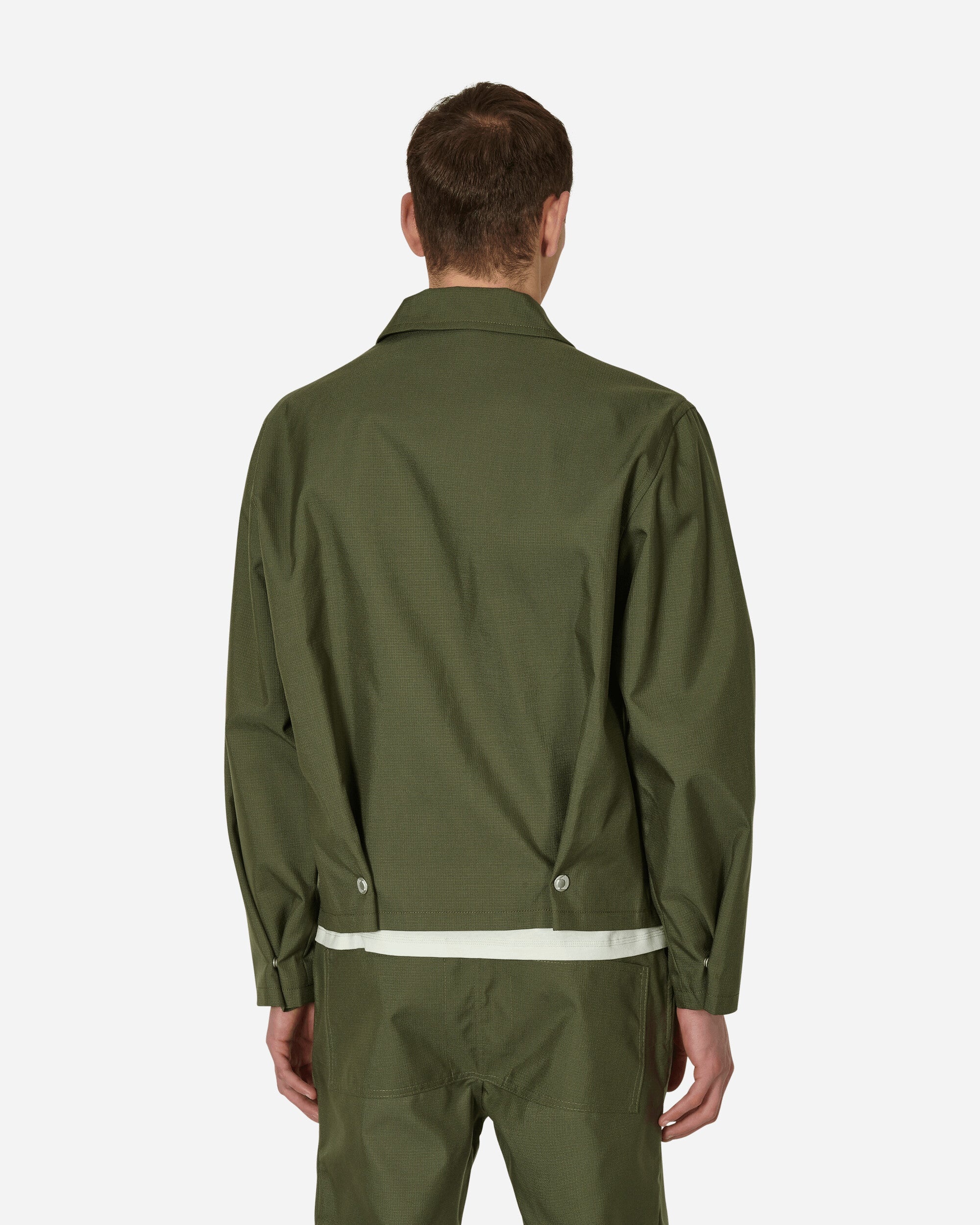 Pleat Bomber Jacket Green - 3