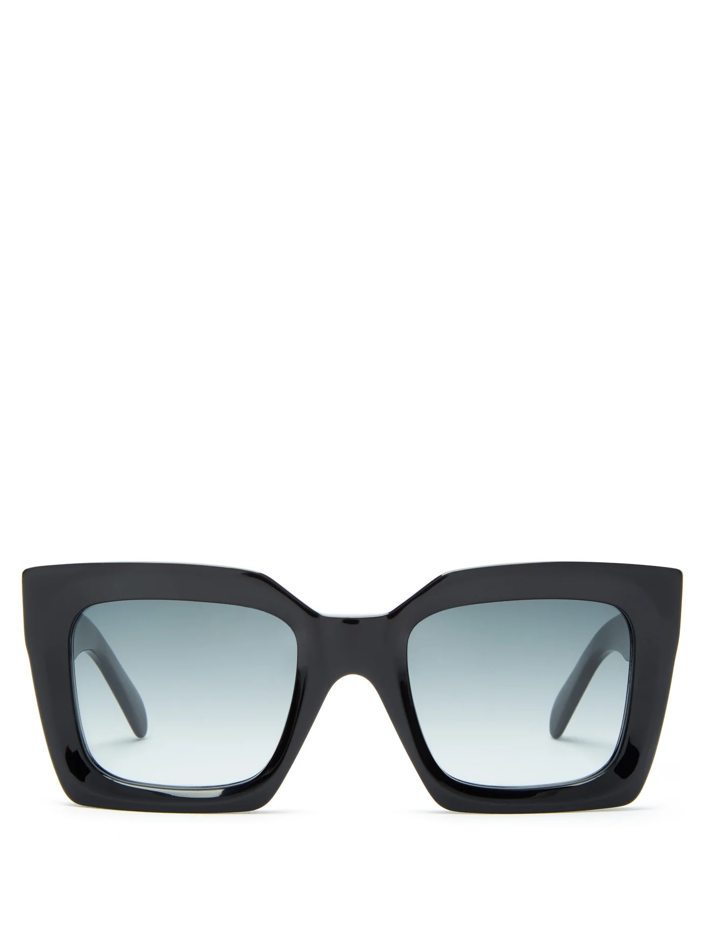 Oversized square acetate sunglasses - 1