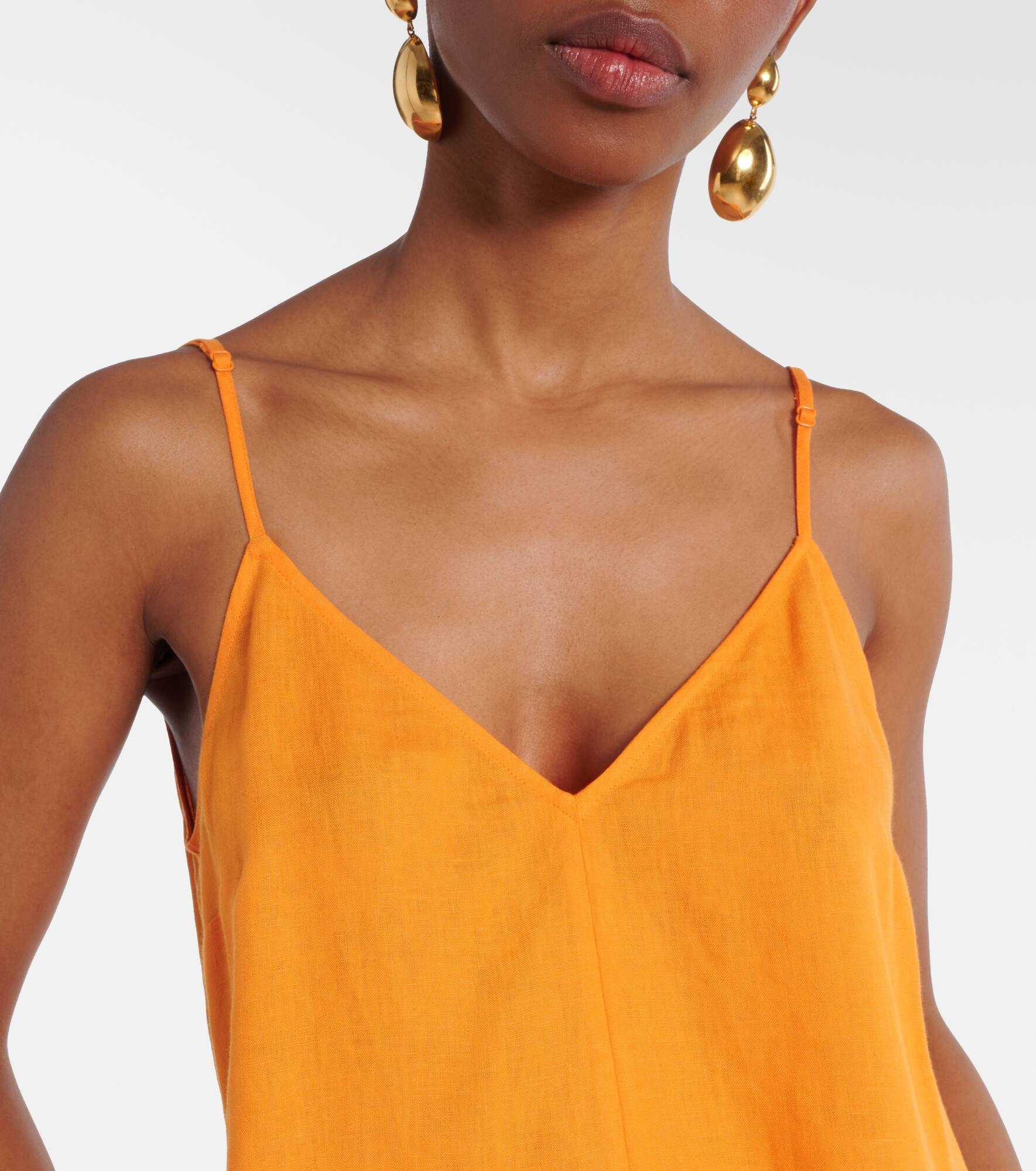 Snob linen slip dress - 4