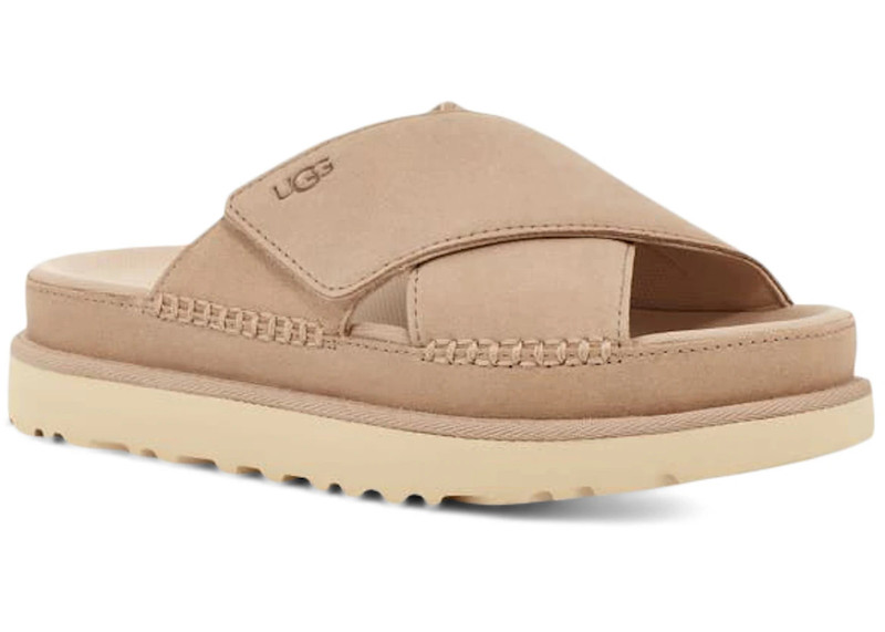 UGG UGG Goldenstar Cross Slide Driftwood (Women's) outlook