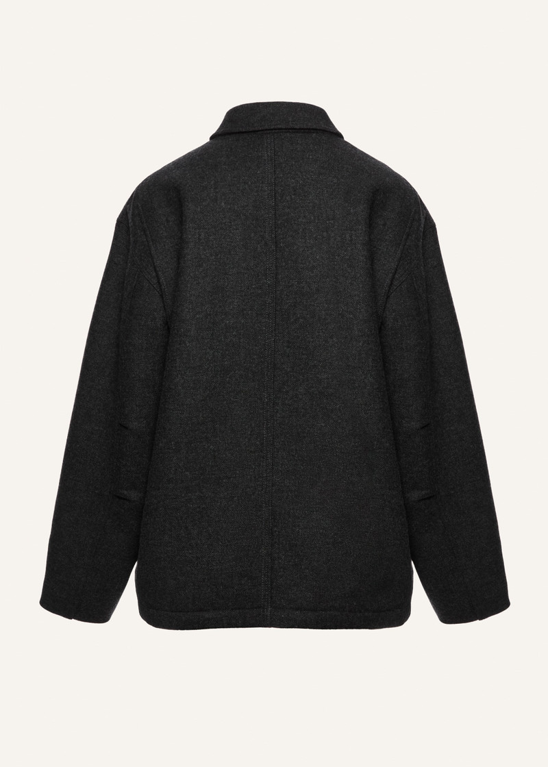 MAGDA BUTRYM Oversized wool jacket in grey outlook