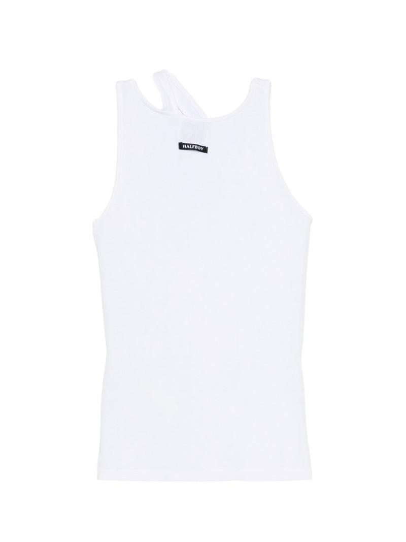 HALFBOY®️ cut-out ribbed tank top outlook
