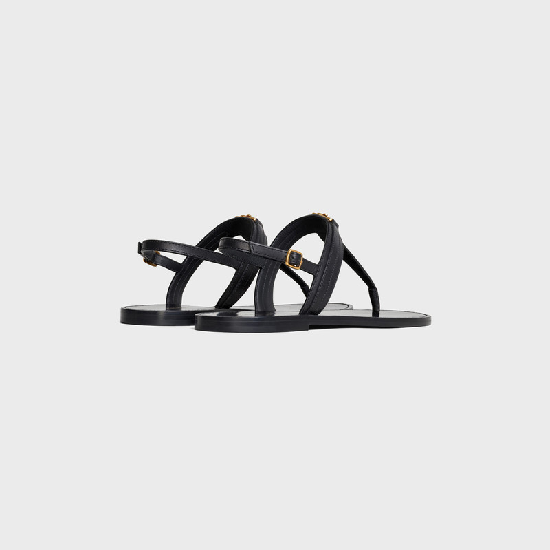 CELINE Celine Triomphe Thong in Vegetable - Tanned Calfskin outlook