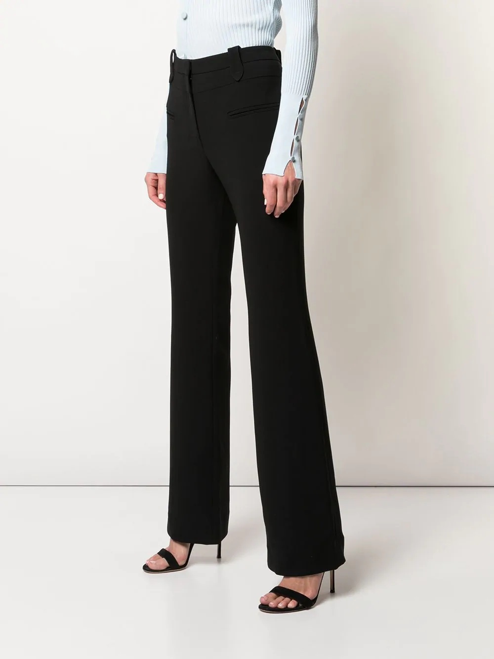 Serge bootcut trousers - 3