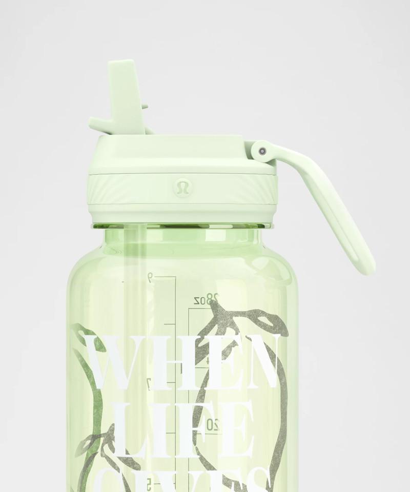 Back to Life Sport Bottle 32oz Straw Lid *Lemons Quote 3