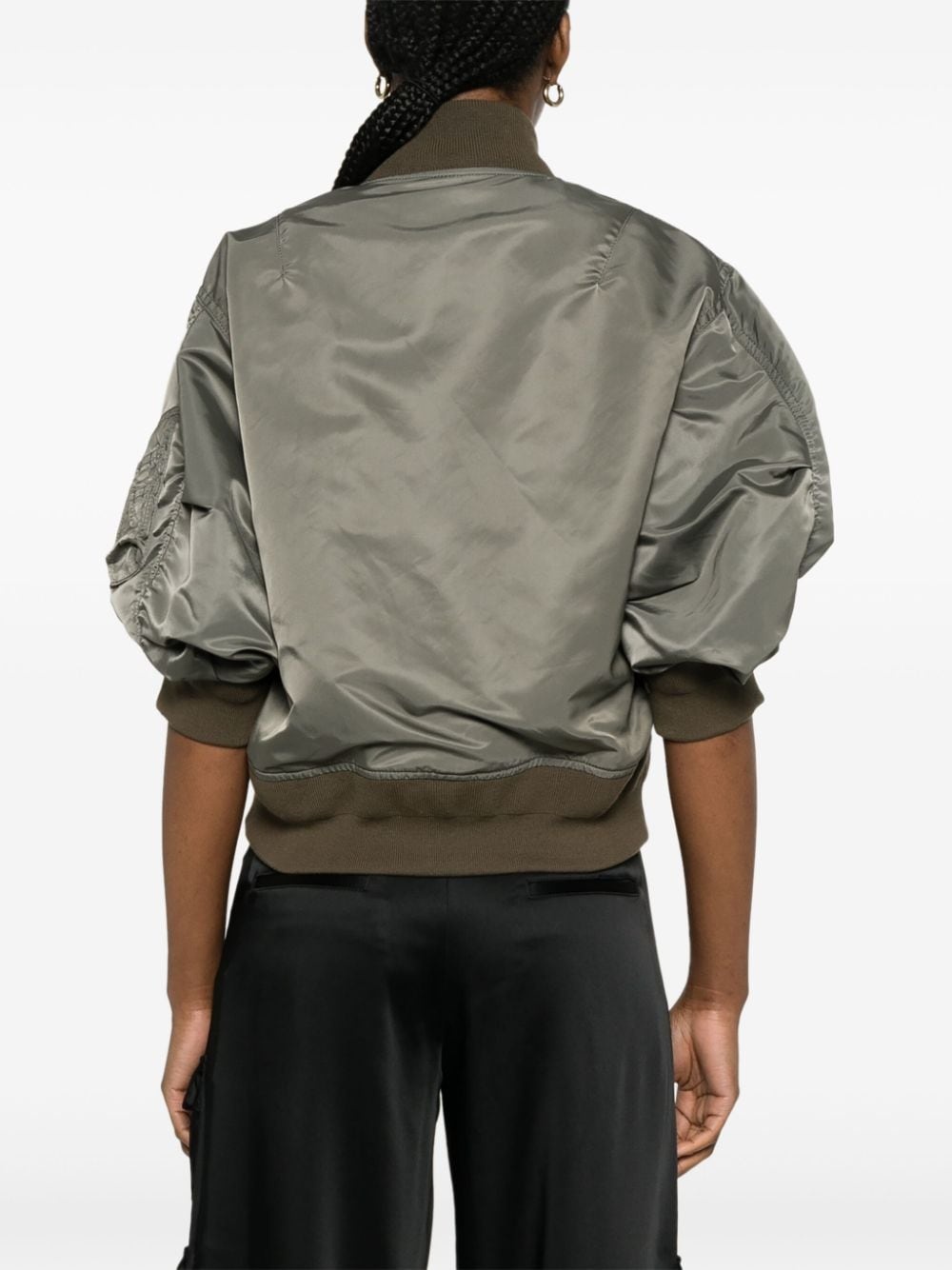 cropped bomber jacket - 4