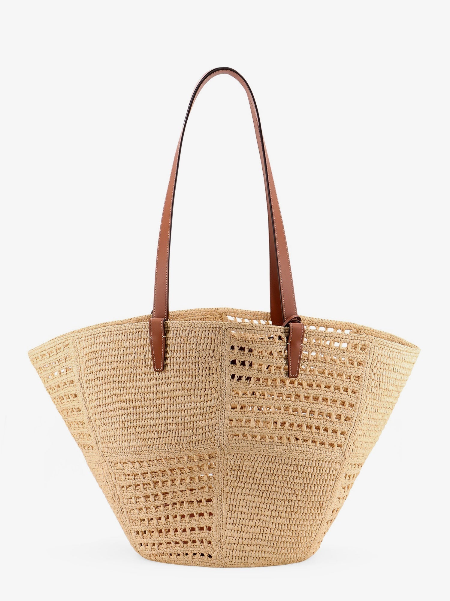 CELINE セリーヌ PANIER MEDIUM RAFIA PATCHWORK Celine Classic Panier Medium Couffin IN RAFFIA PATCHWORK AND