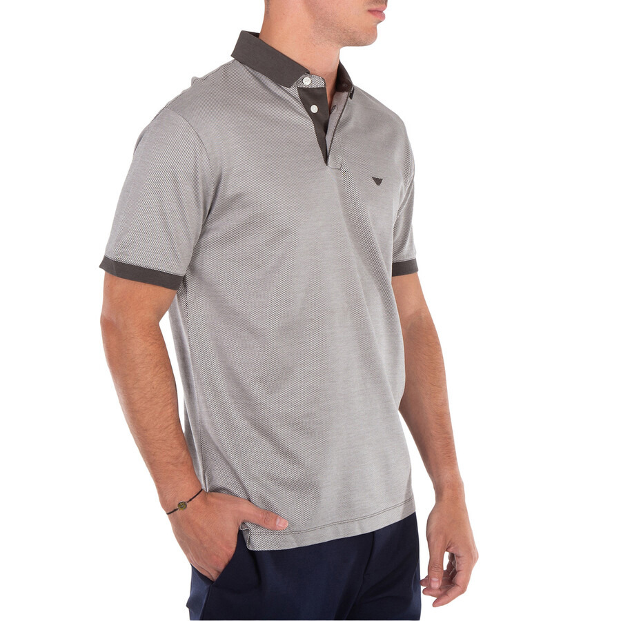 Emporio Armani Lyocell-Blend Striped Polo Shirt - 2