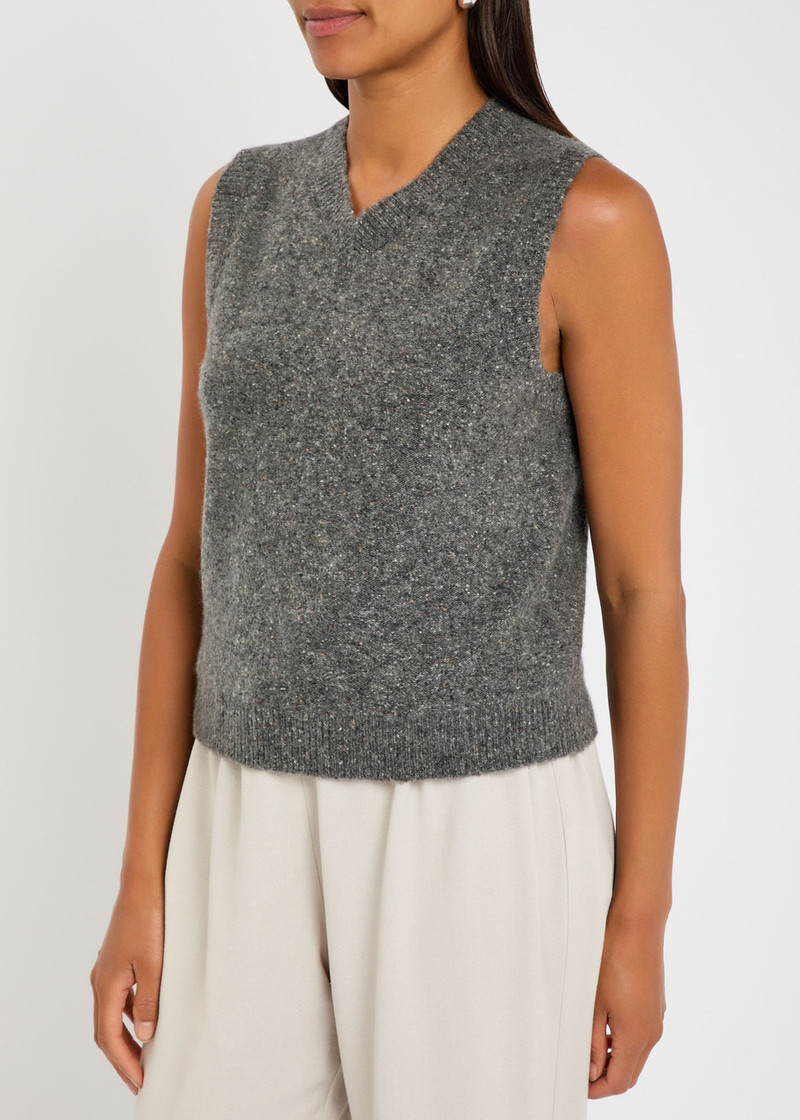 Vince Vince Melange Cashmere Vest outlook
