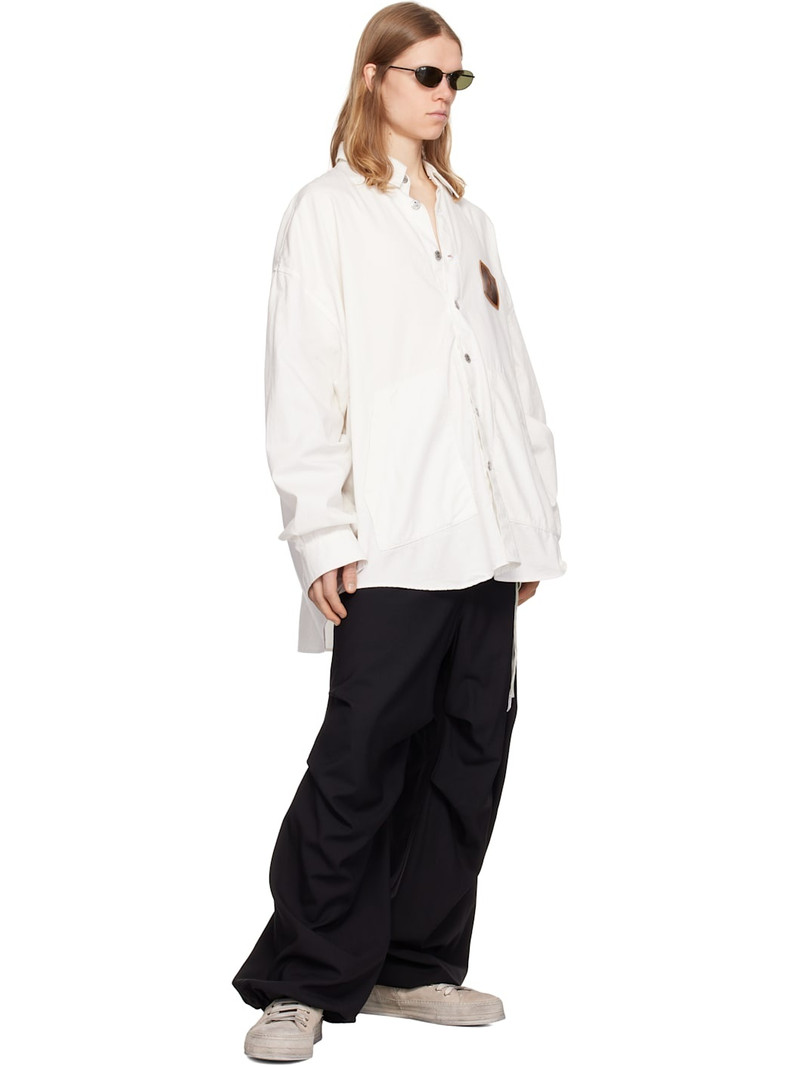 MASTERMIND WORLD White Big Denim Shirt outlook