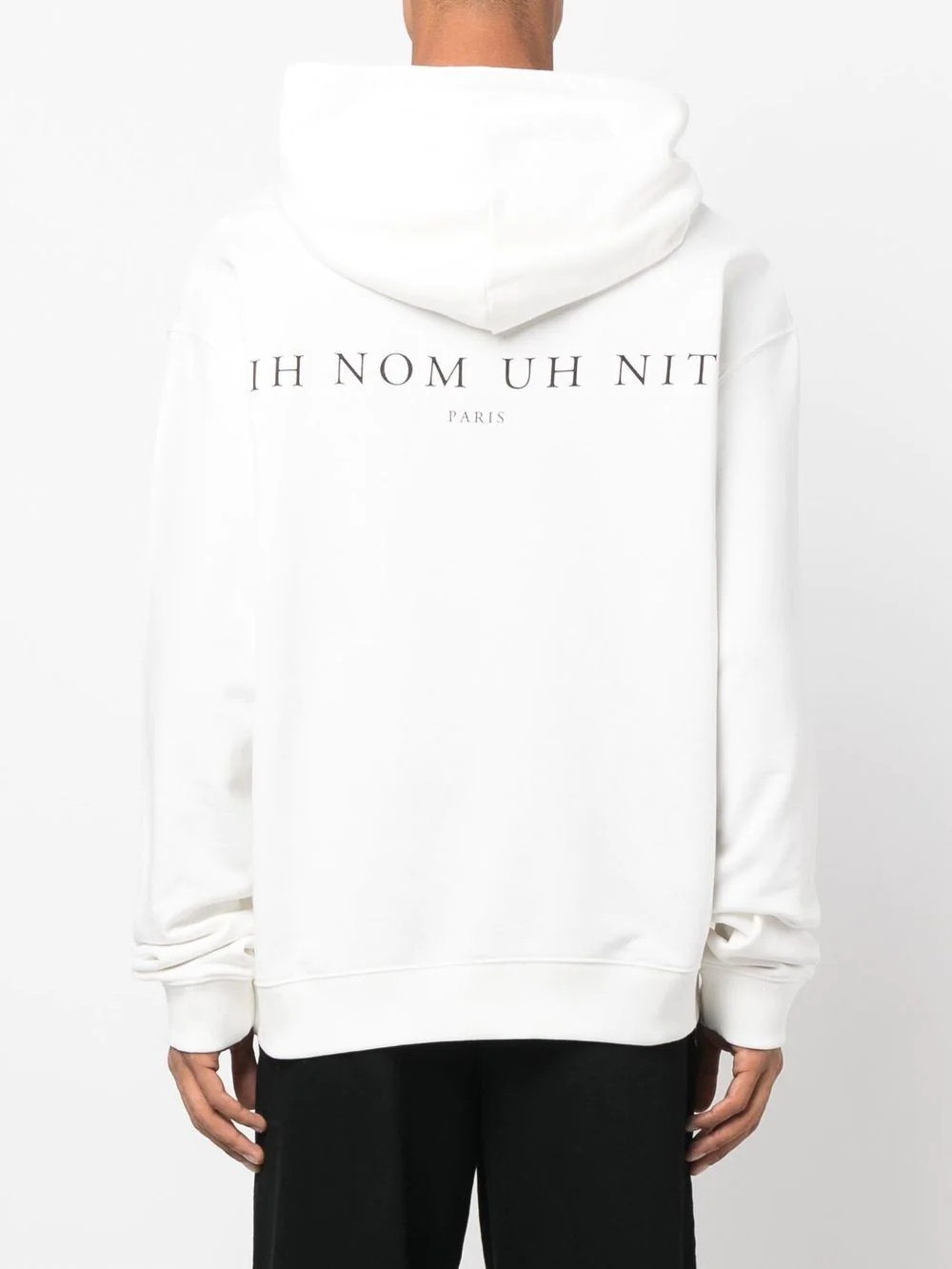 logo drawstring hoodie - 4