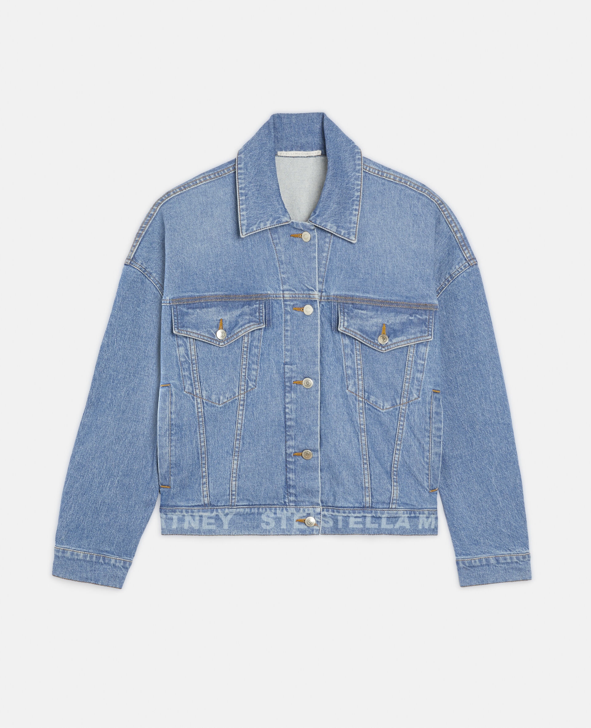 Logo Oversized Denim Jacket - 1