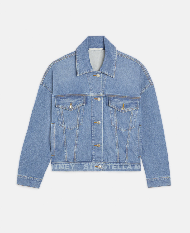 Logo Oversized Denim Jacket 1