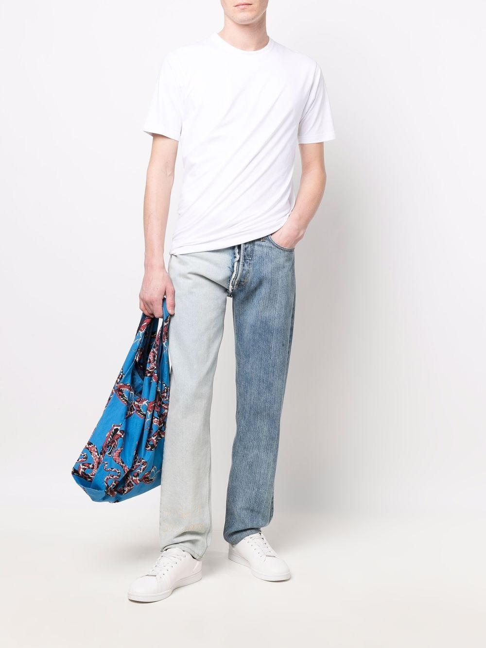 gathered cotton T-shirt - 2