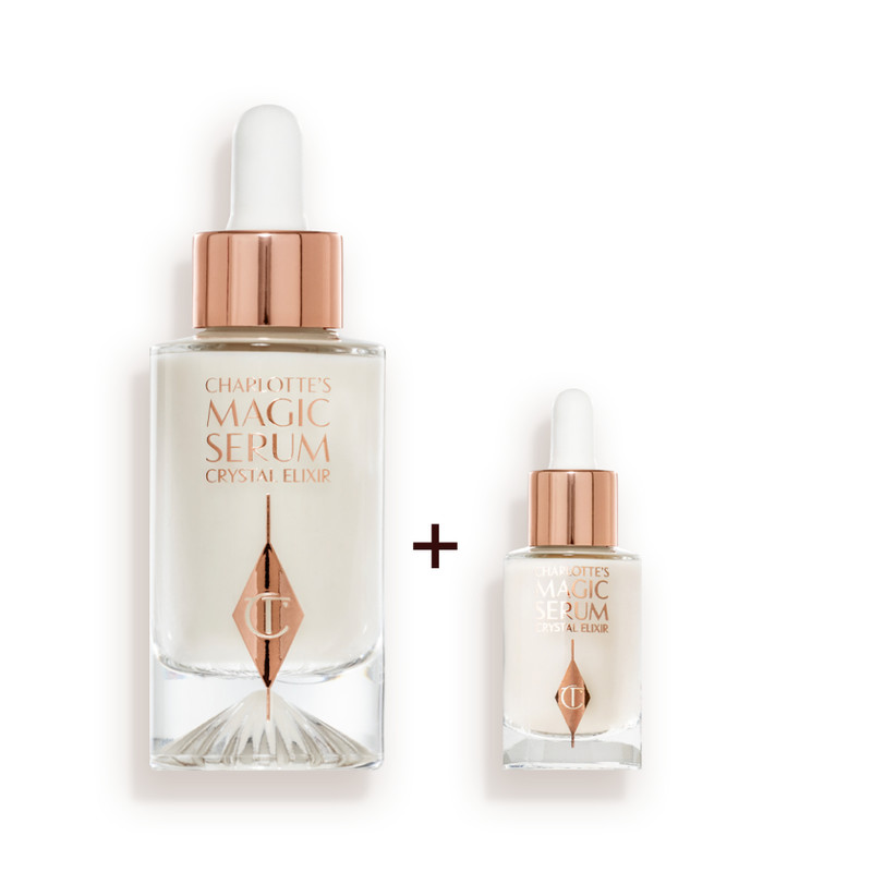 CHARLOTTE’S MAGIC SERUM CRYSTAL ELIXIR FULL-SIZE + TRAVEL-SIZE DUO 30ML + FREE 10ML 1