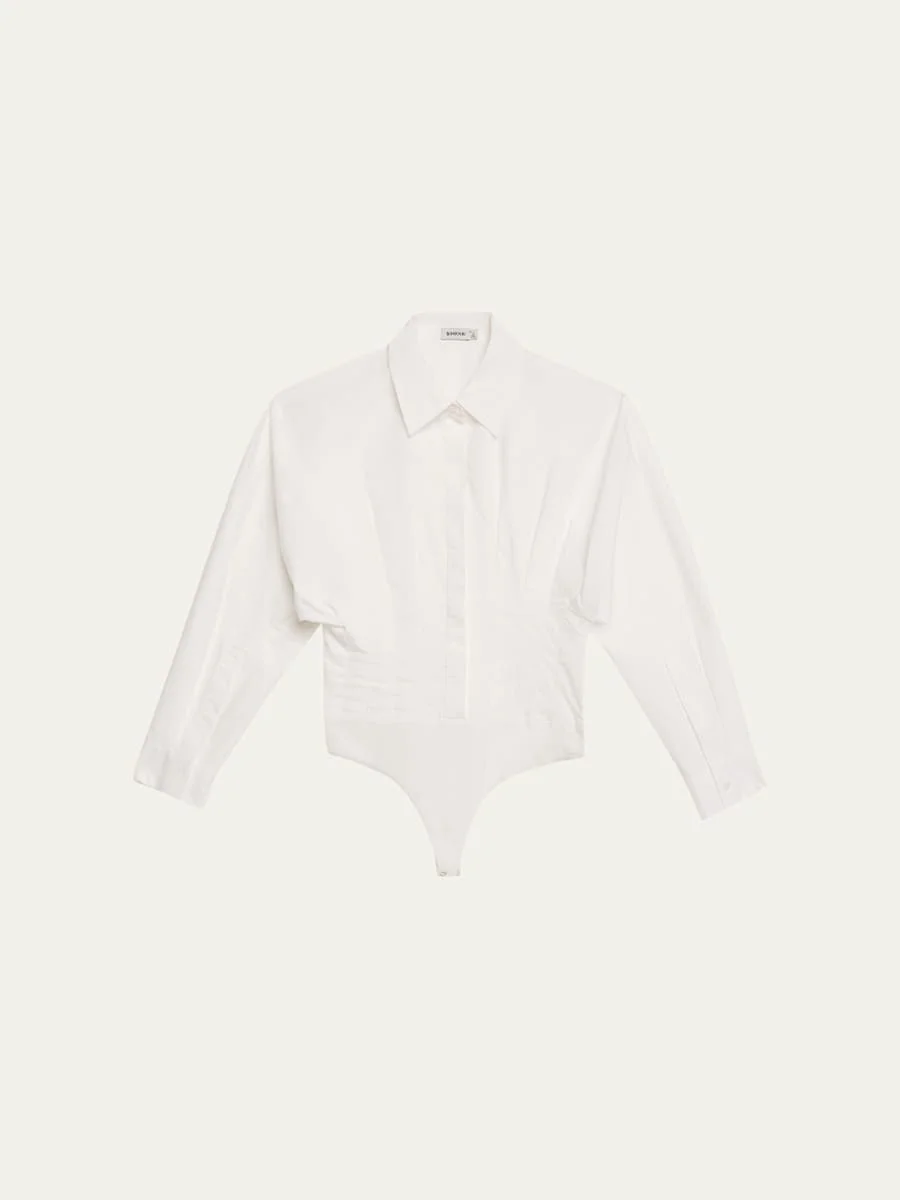 Cleriys Dolman-Sleeve Bodysuit - 1