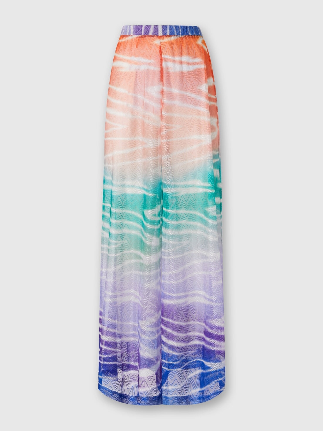Tie-dye print cover up trousers - 1