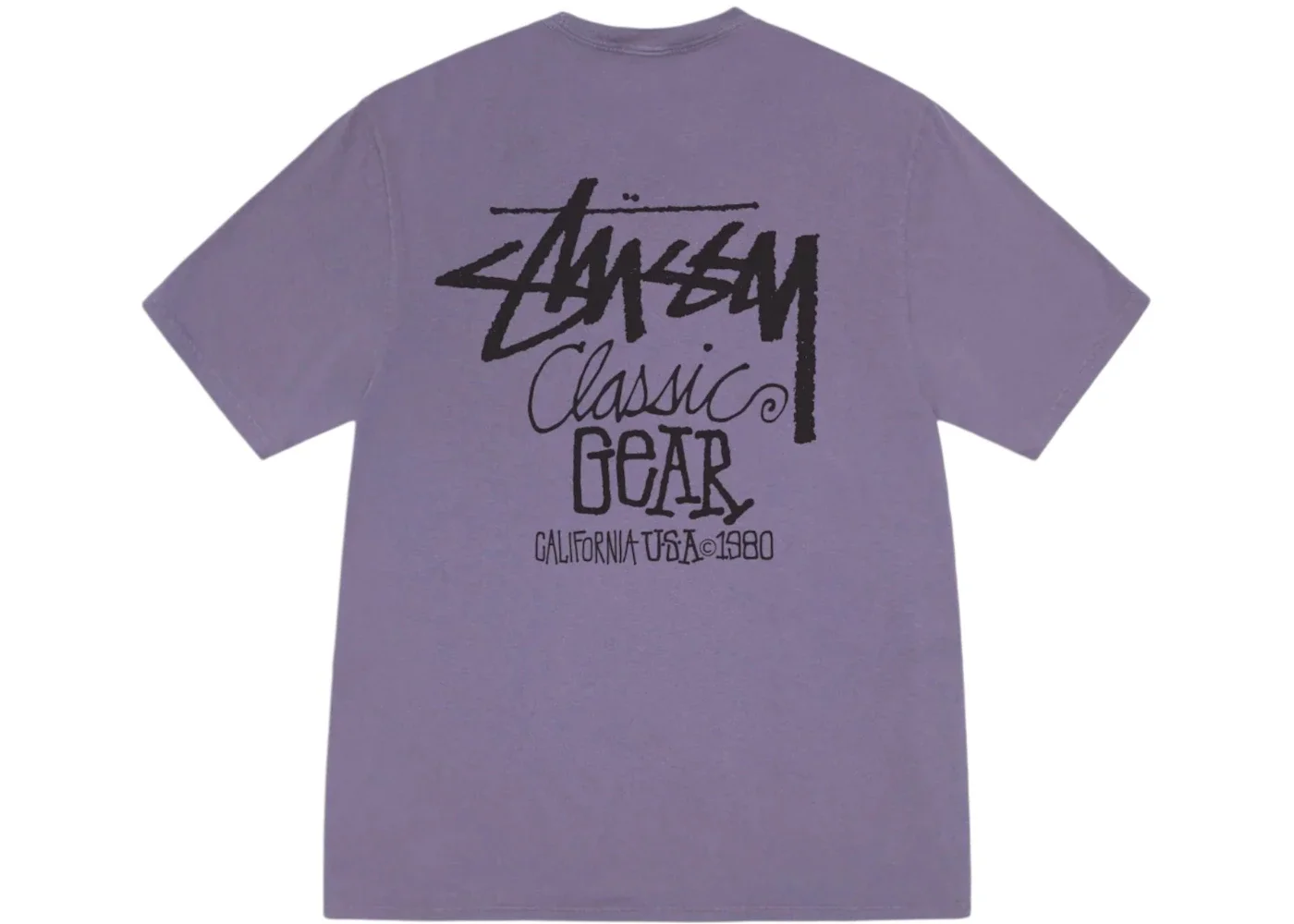Stussy Classic Gear Pig. Dyed Tee Grape - 1
