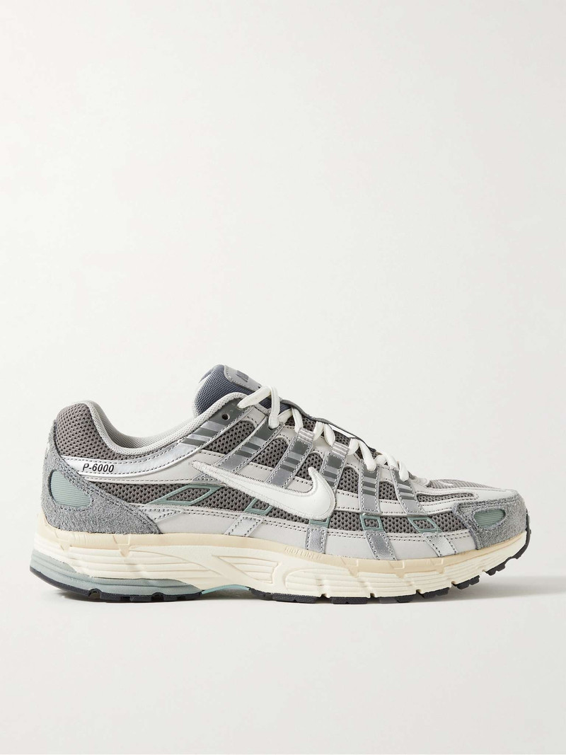 P-6000 Suede, Leather and Mesh Sneakers - 1