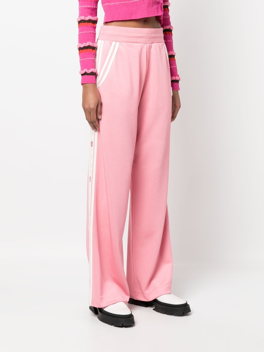 side-stripe track pants - 3