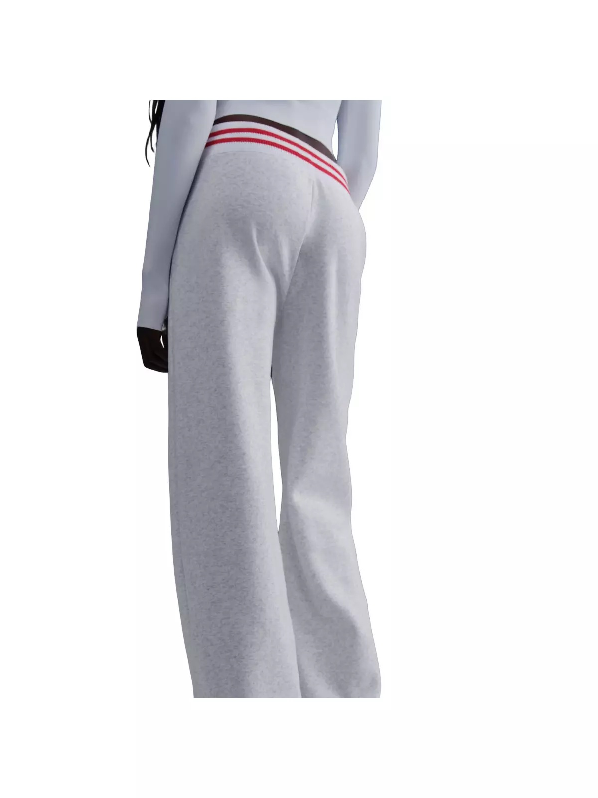 Women's Sportswear Phoenix Fleece Oversized Crewneck Sweat Pants-Birch Heather - 2