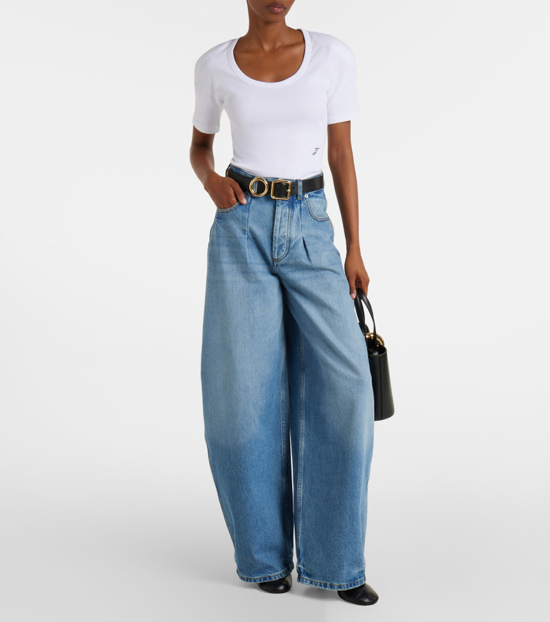 JACQUEMUS Embroidered cotton bodysuit outlook