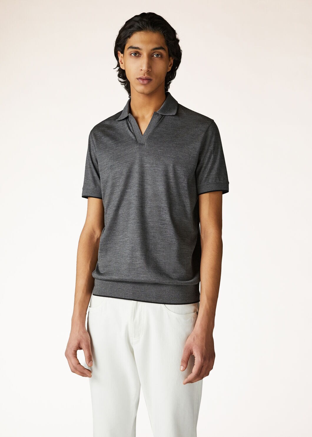 Buttonless Polo Shirt - 2