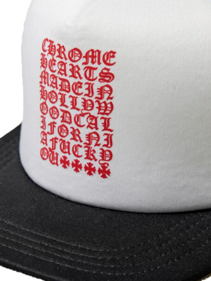 Chrome Hearts Eyechart trucker hat outlook