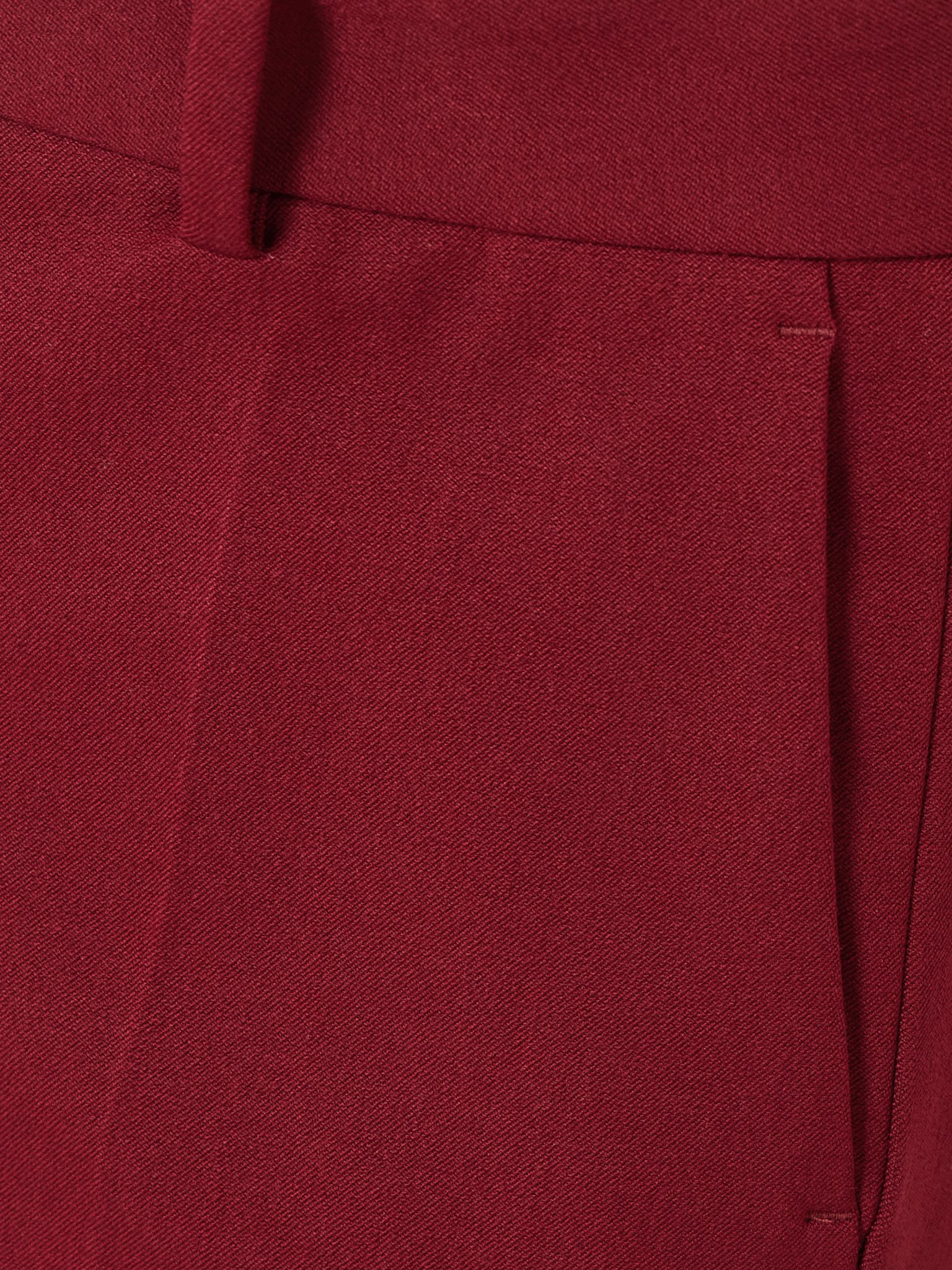 Coleman cropped stretch-twill straight-leg pants Red - 5