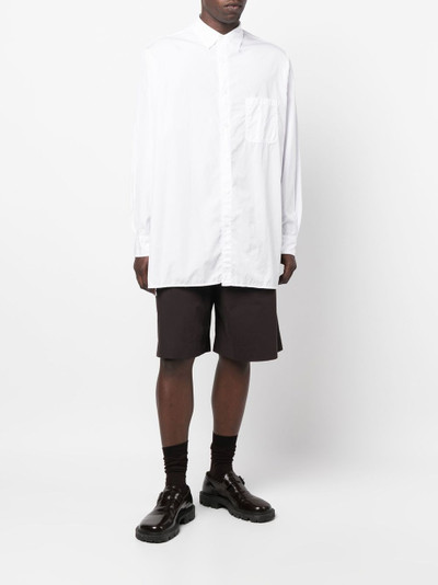 Yohji Yamamoto long-line style poplin shirt outlook