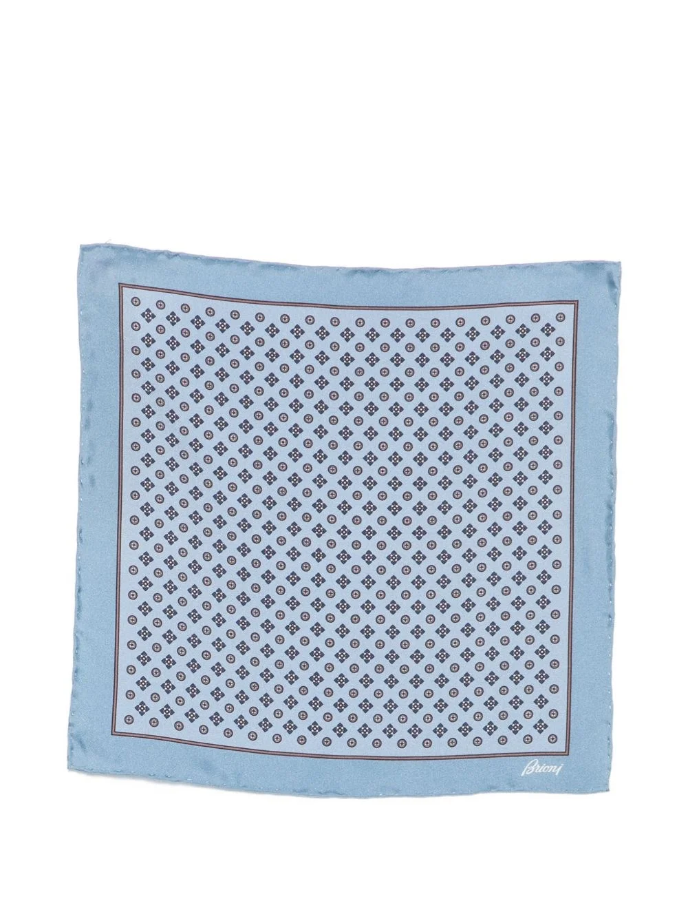 Printed silk pocket square - 1