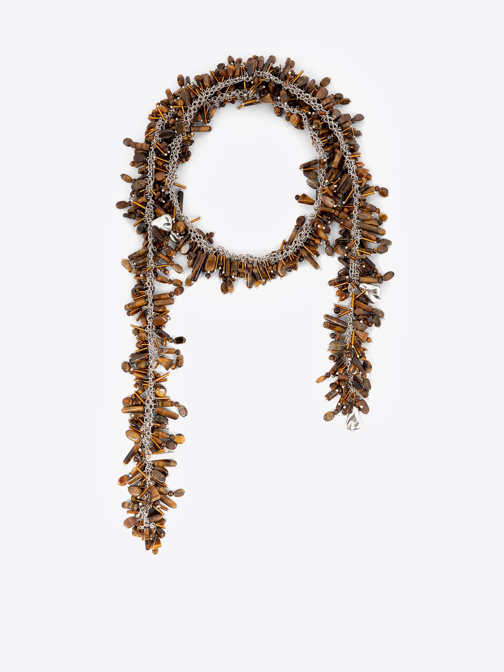 EMBROIDERED SCARF NECKLACE - 2