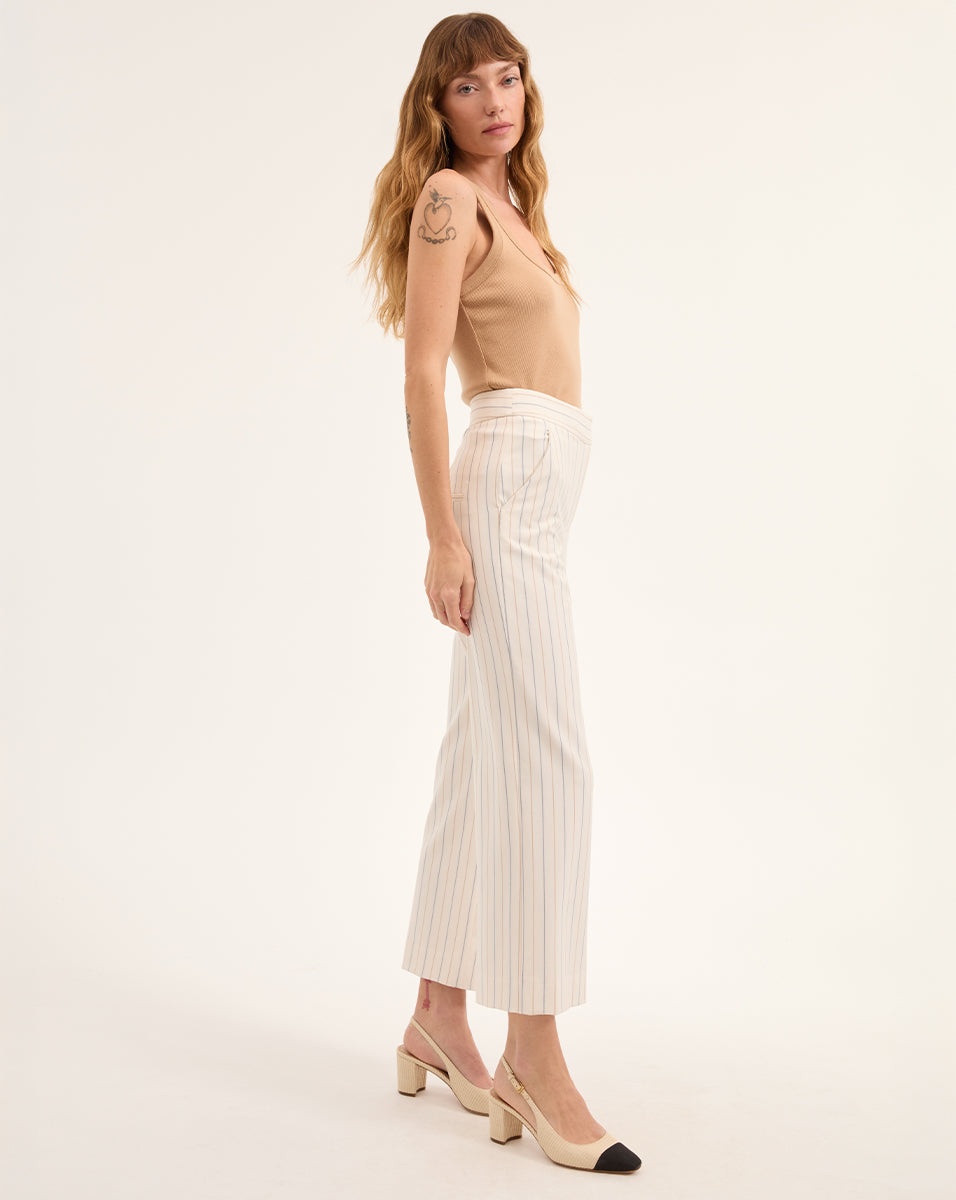 BRIXTON PINSTRIPED PANT - 4