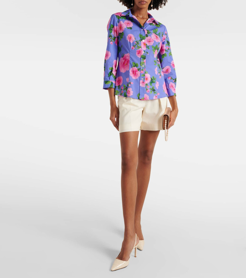 CAROLINA HERRERA Floral cotton-blend shirt outlook
