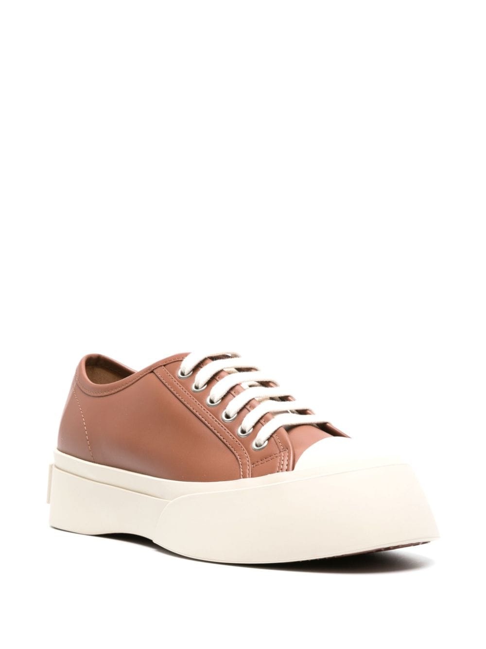 low-top lace-up sneakers - 2