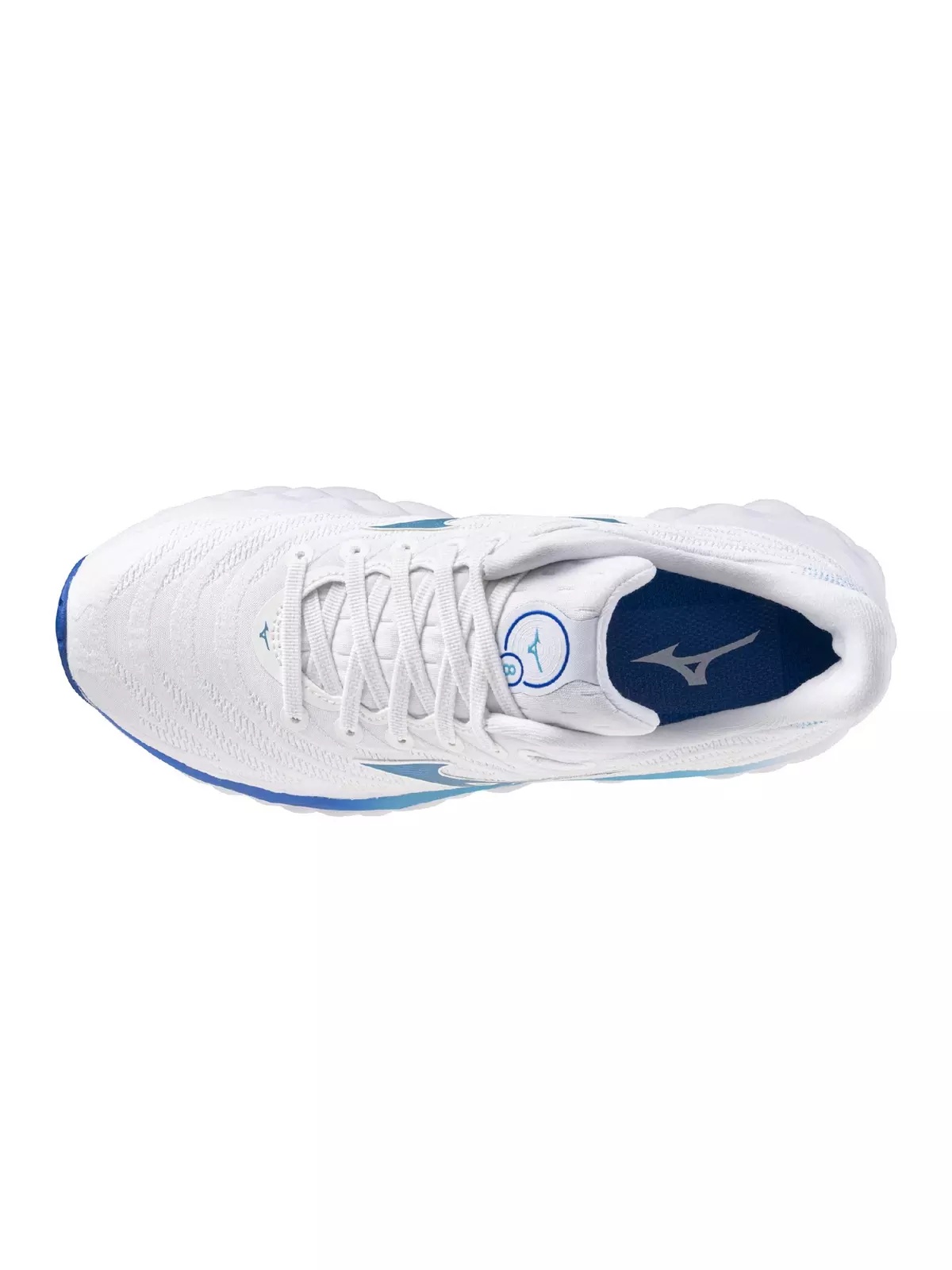 Wave Sky 8 "White/Moroccan Blue" Women's Running Shoe - 6