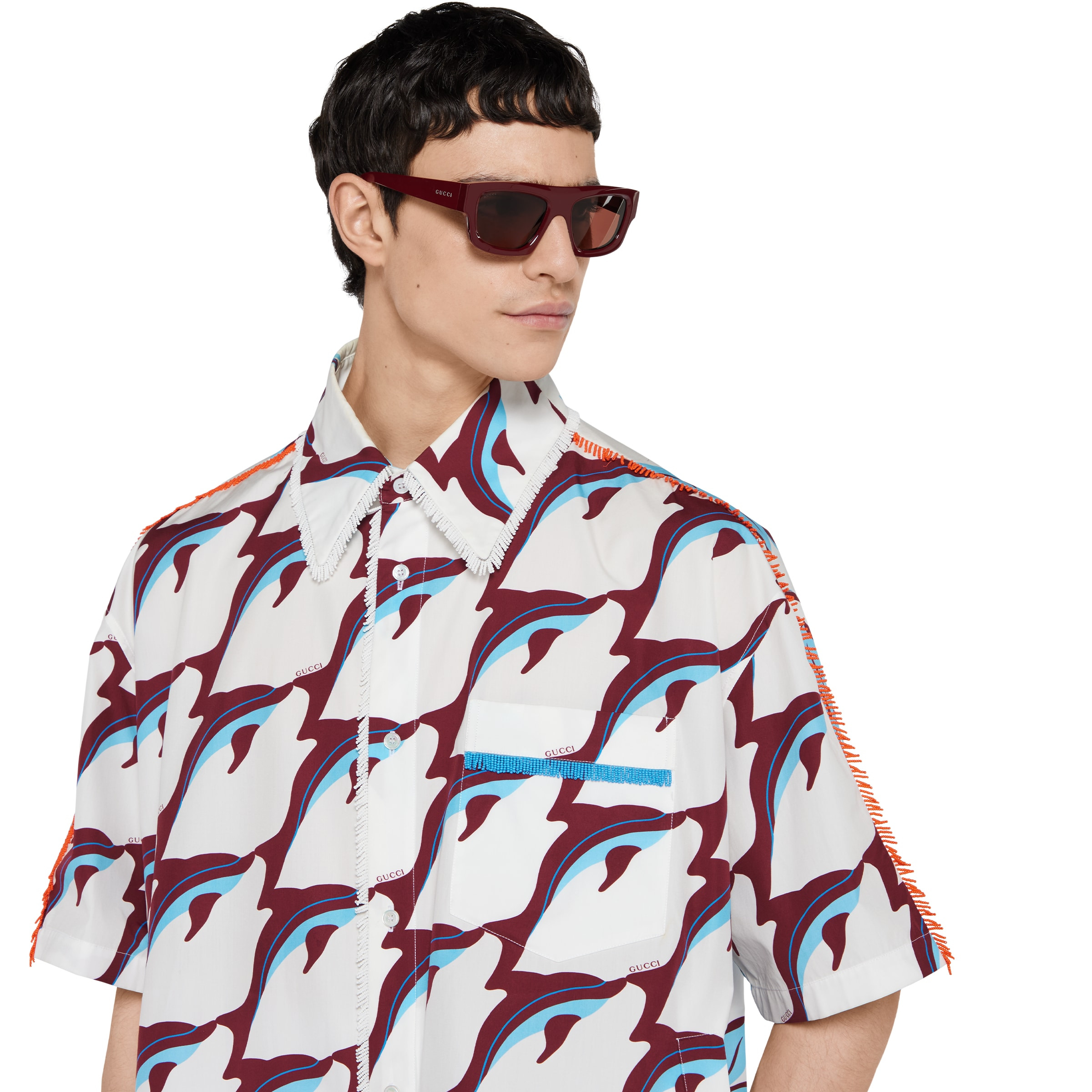 Printed light cotton shirt - 5