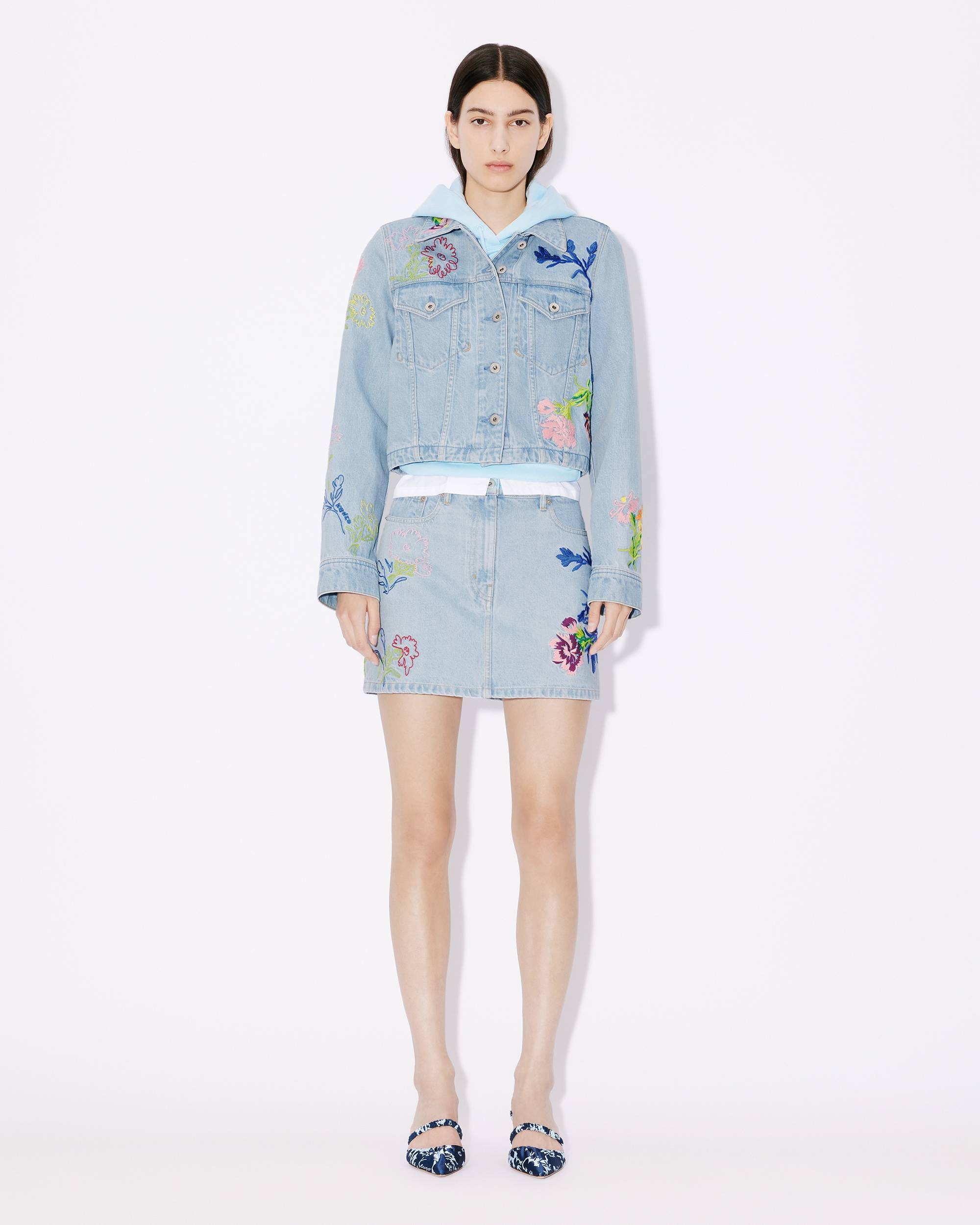 Embroidered mini skirt - 3