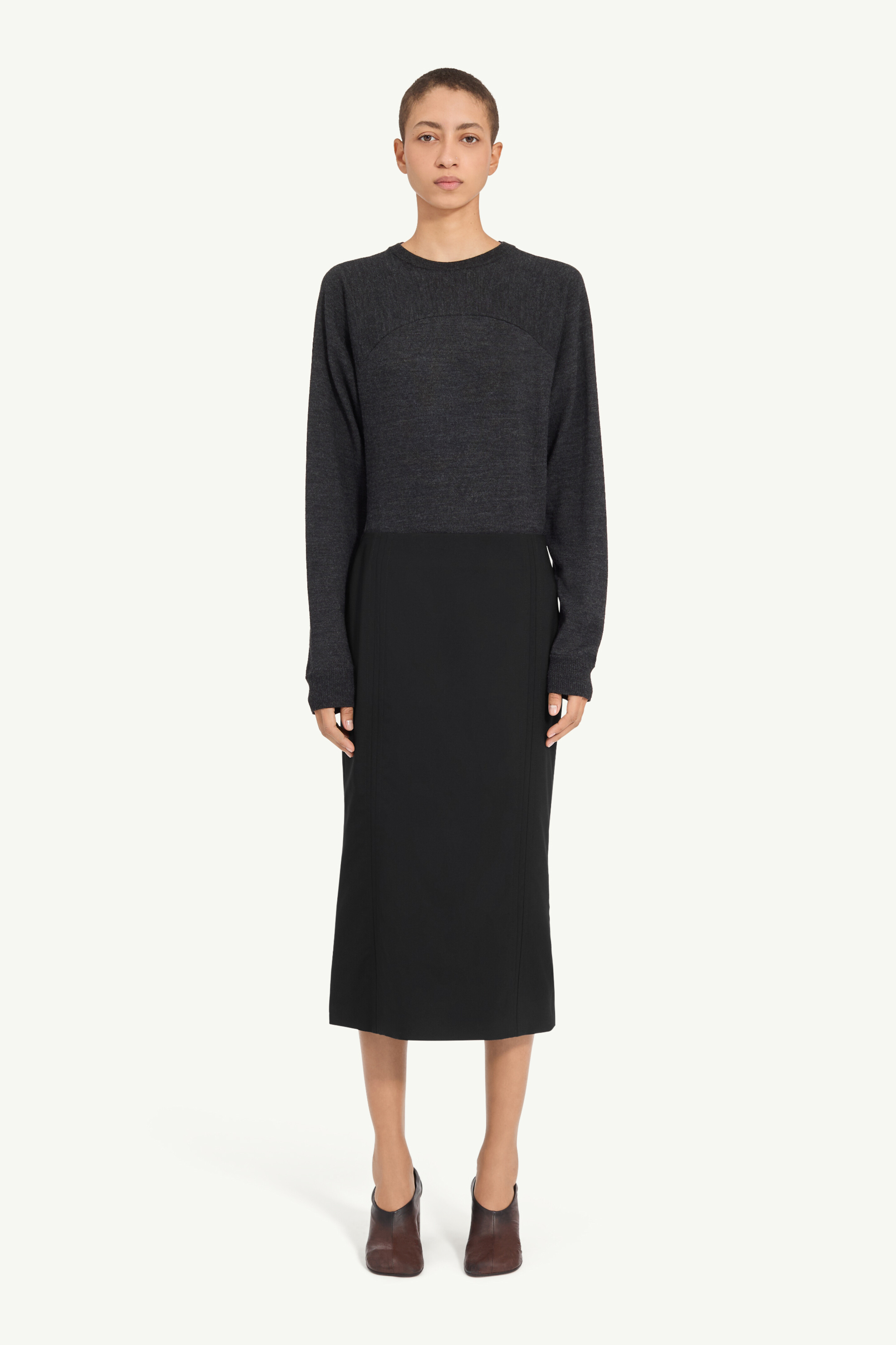 Wool midi skirt - 2
