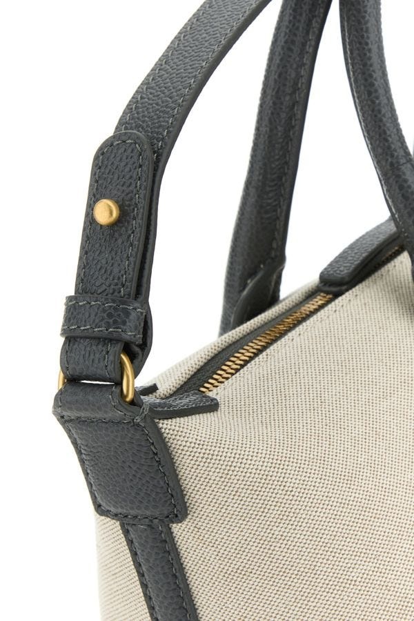 【関税&送料込】Thom Browne Sand Canvas Duffle Small Handbag Thom Browne Sand Canvas Duffle Small Handbag | Lyst