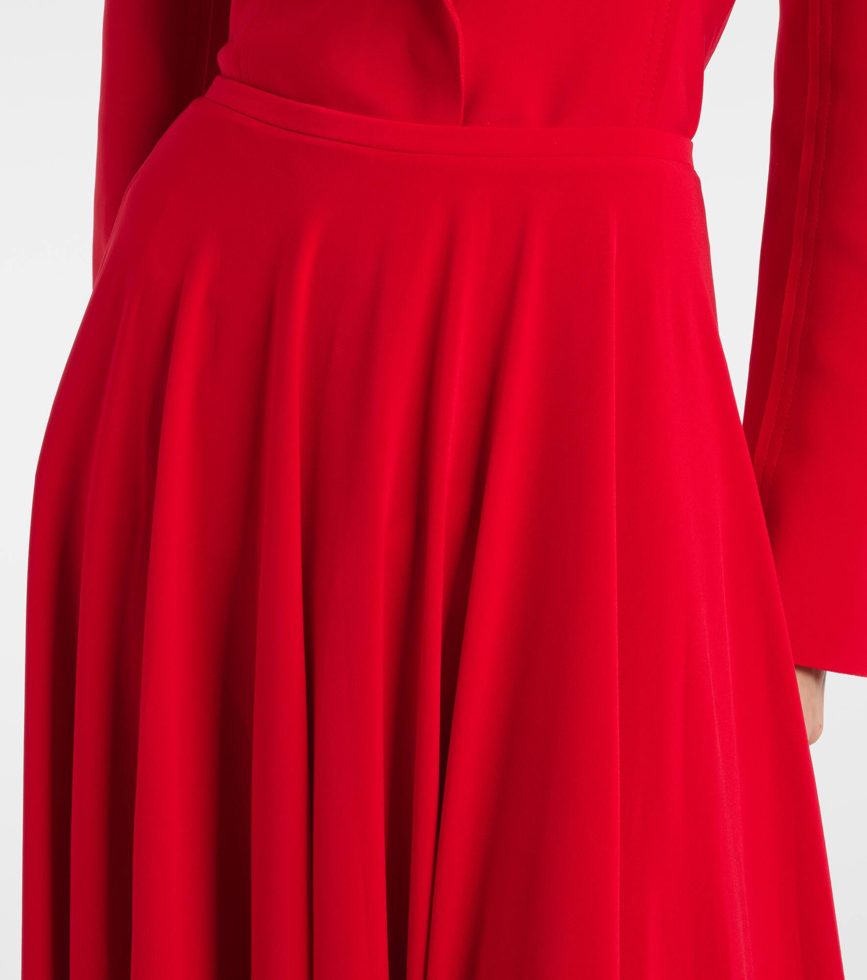 Pleated midi skirt - 4